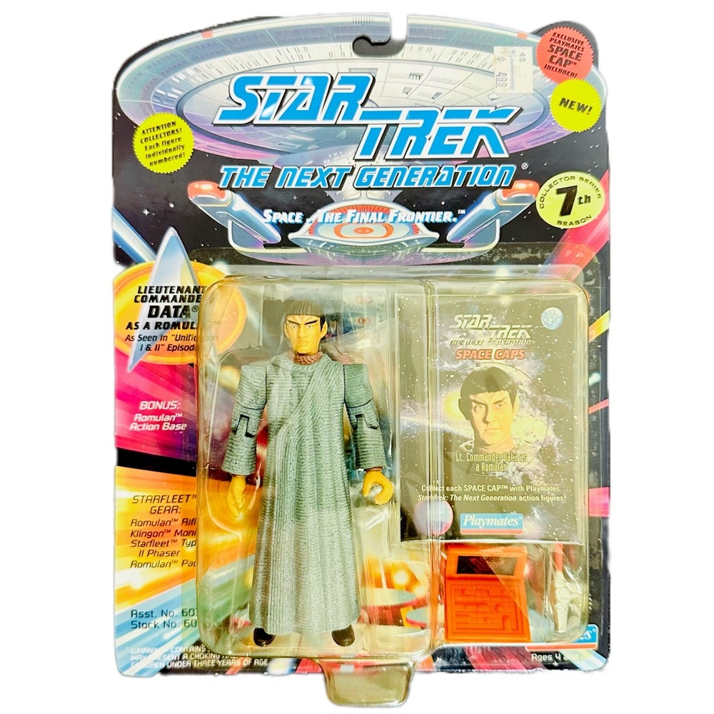 Star Trek The Next Generation DATA AS ROMULAN 1994 Playmates Figure NEW SEALED!